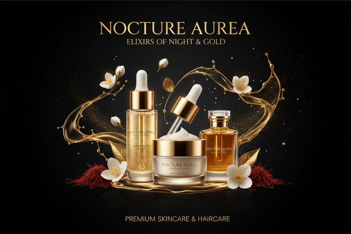Dark Luxury Beauty Banner